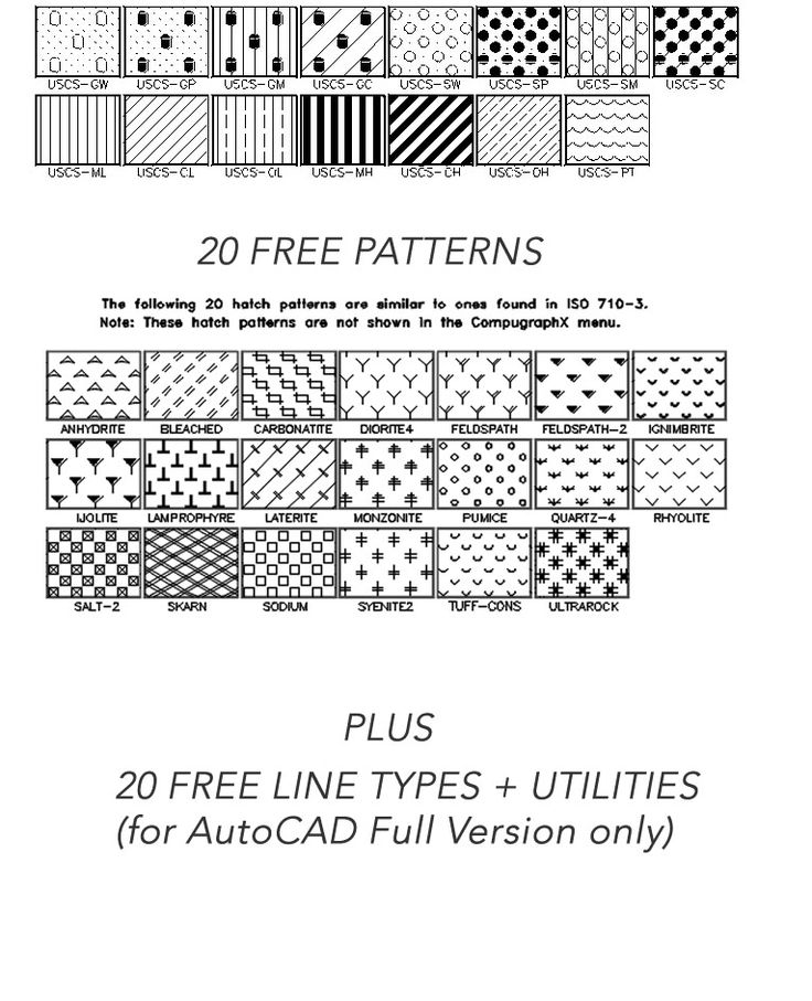 free stone hatch patterns autocad